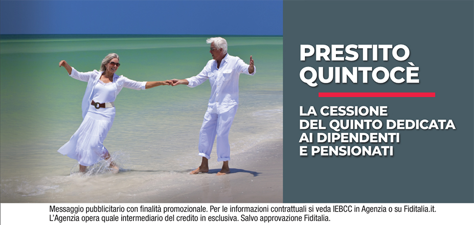 Agenzia Ledin Group srls Fiditalia | Trani, Andria | Cessione del Quinto Quintocè - Un consulente dedicato per i progetti di dipendenti e pensionati. Messaggio pubblicitario con finalità promozionale. Per le informazioni contrattuali si veda IEBCC in Agenzia o su Fiditalia. it. L’Agenzia opera quale intermediario del credito in esclusiva. Salvo approvazione Fiditalia.